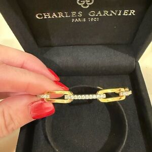 Charles Garnier paper clip cuff bracelet